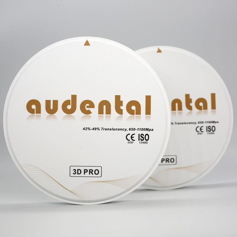 650-1100Mpa Dental Zirkonia Block Vita16 Bleach4 Farbe OEM/ODM Erhältlich