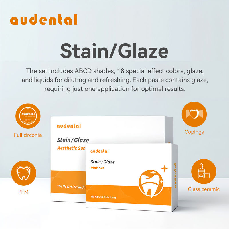 Zirkoniakeramische Glasur Pulver Paste Zahnbürste Flecken Glasur Kit Flecken Zahnglasur Paste