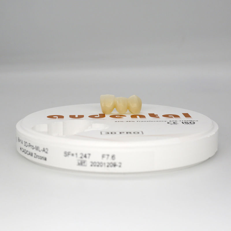 3D Pro Verbrauchsmaterialien Maschinenmaterial Dental Zirkonia Scheibenblock mit Mehrschichtvorteil