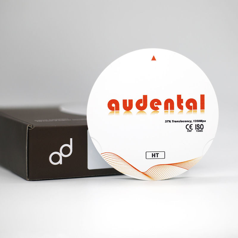 Zahnmedizinische Materialien OEM ODM HT/DHT Weißes Zirkonia-Fräswerk Hohe Festigkeit 1350MPa für Zahnmedizin