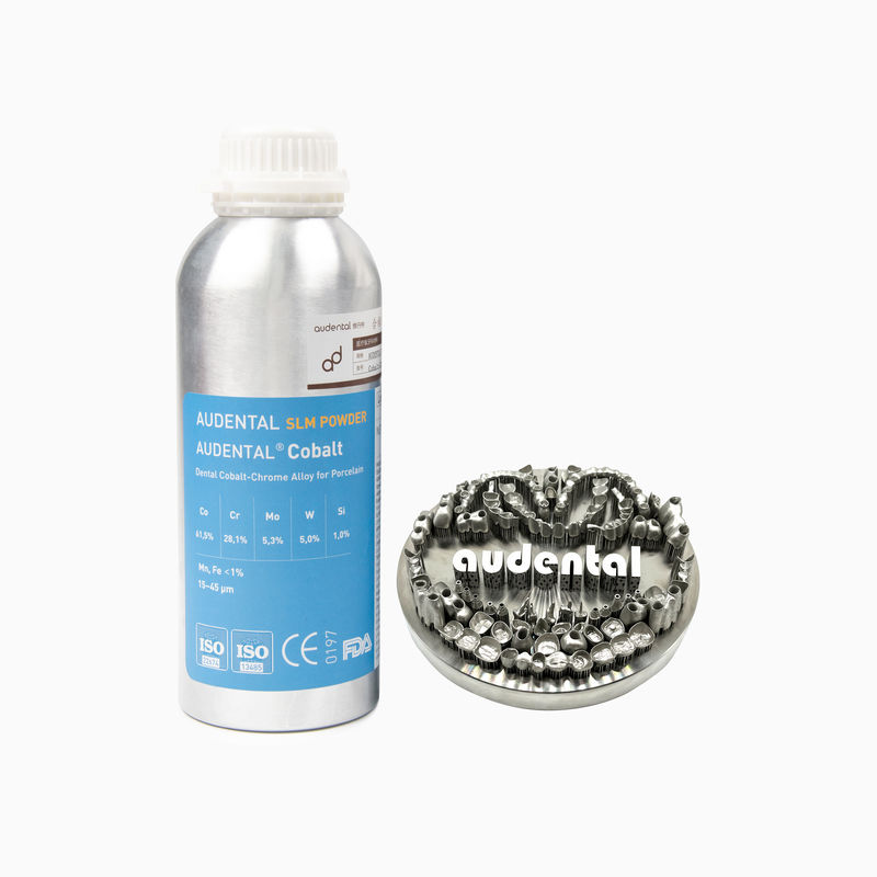 Professionelles CoCr-Kobalt-Chrom-SLM-Pulver für den zahnärztlichen 3D-Metalldruck von Teilrahmen und Abutments
