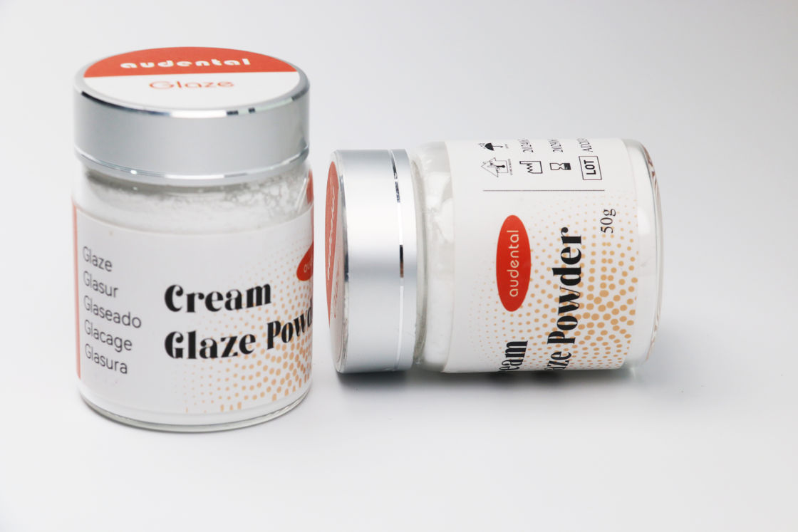 Audental Universal Glaze Pulver, die eine gleichbleibende Farbe und eine lebendige Oberfläche für Zahnlaborgeräte erzielen