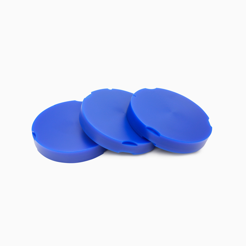 Dental Wax Disc Block for Accurate and Precise Copings and Full Crowns in Blue Green White and Grey Colors