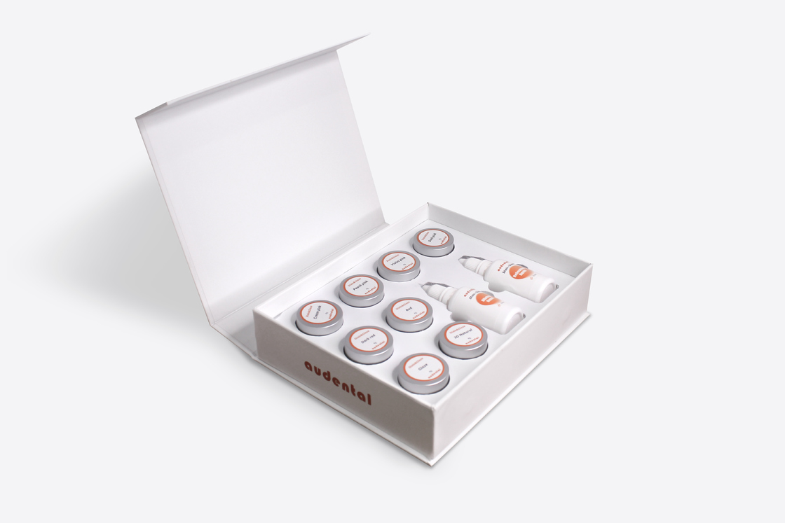 Dental Lab Fleck und Glasur Paste 25 ml Flüssigkeit 4g 3D Glasur Paste Fleck und Glasur Material