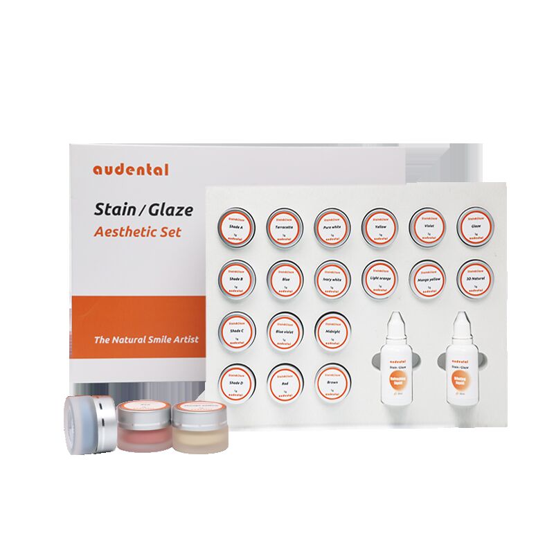 Dental Lab Fleck und Glasur Paste 25 ml Flüssigkeit 4g 3D Glasur Paste Fleck und Glasur Material