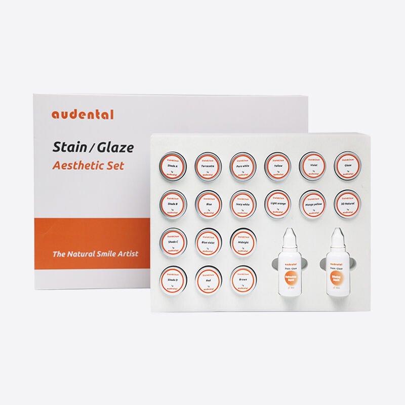 Dental Lab Fleck und Glasur Paste 25 ml Flüssigkeit 4g 3D Glasur Paste Fleck und Glasur Material