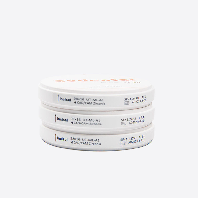 Mehrschichtiger Zirkonoxidblock mit ausgewogener Festigkeit und hoher Transluzenz für anteriore und posteriore Dentalanwendungen