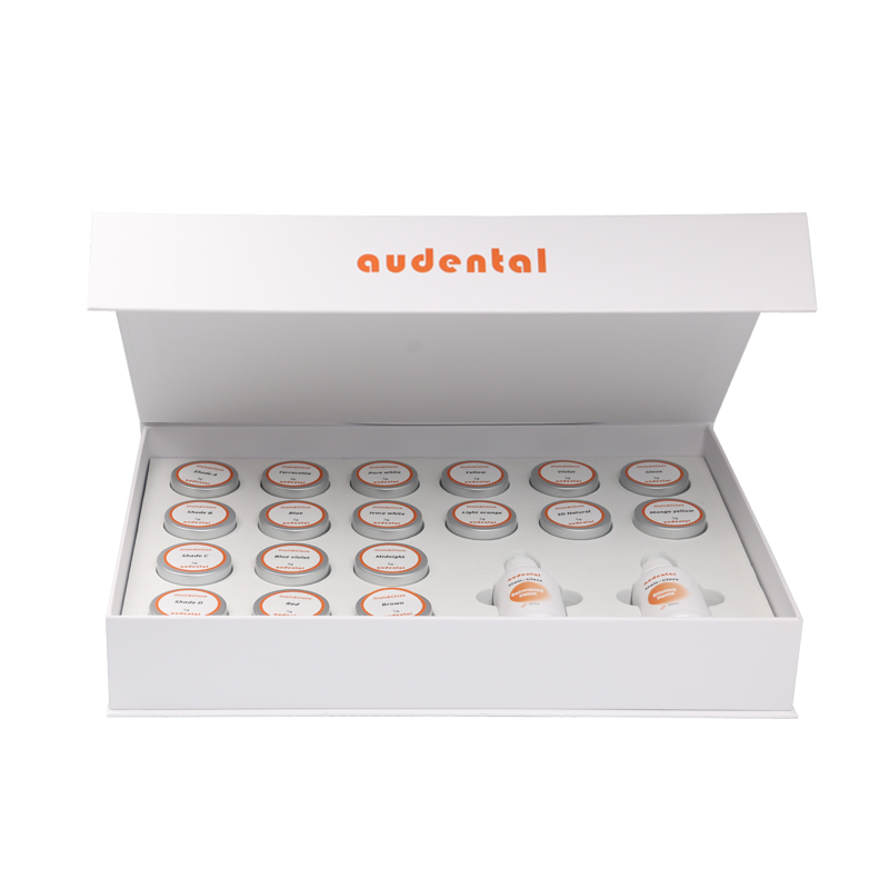 Dental Lab Equipment Featuring Stain and Glaze Paste Set for Smooth Handling Controlled Application and Shade Reproduction