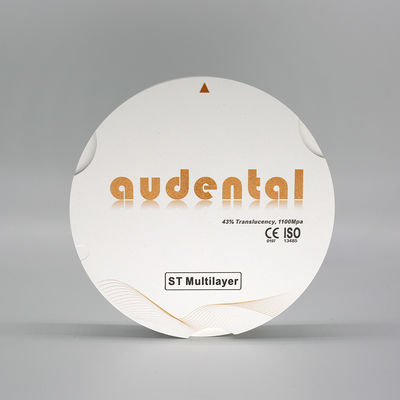 Audental Dental Lab Materialien CAD CAM Zirkonia Block Supertransluzente ST Mehrschicht