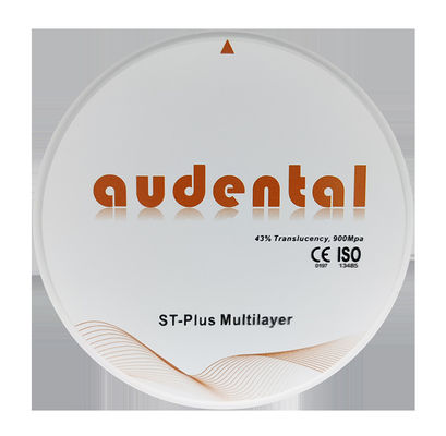 CE-Supertransluzente Zirkonien-Dental-Mehrschicht-Blockscheibe ST/DST PLUS Zirkonium Puck