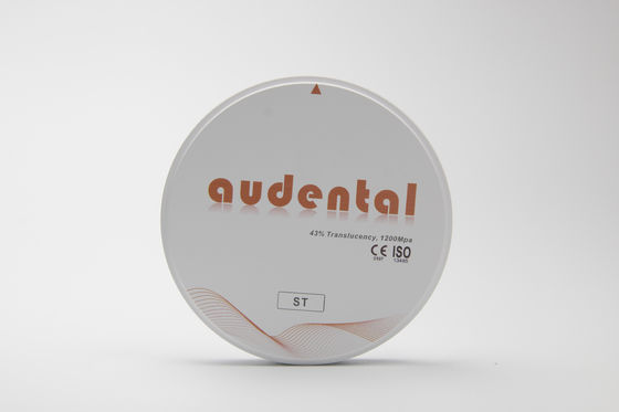 Audental ST/DST Zirkonieblöcke für Vollbogen-Zahnreparaturen Weiße leere Scheibe Fräsen CAD/CAM Labormaterial D-Form 95mm