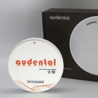 Audental Dental Restauration HT Weiß 98mm Zirkonoxid Blöcke Dentallabor CAD CAM System Fabrikpreis Dentalverbrauchsmaterial